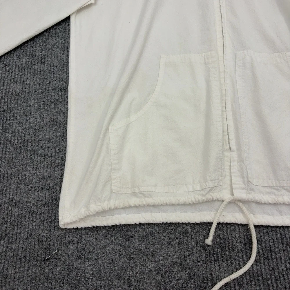 Vintage Yacht Club Jacket Mens XL White Cotton Newport Rhode Island Retro